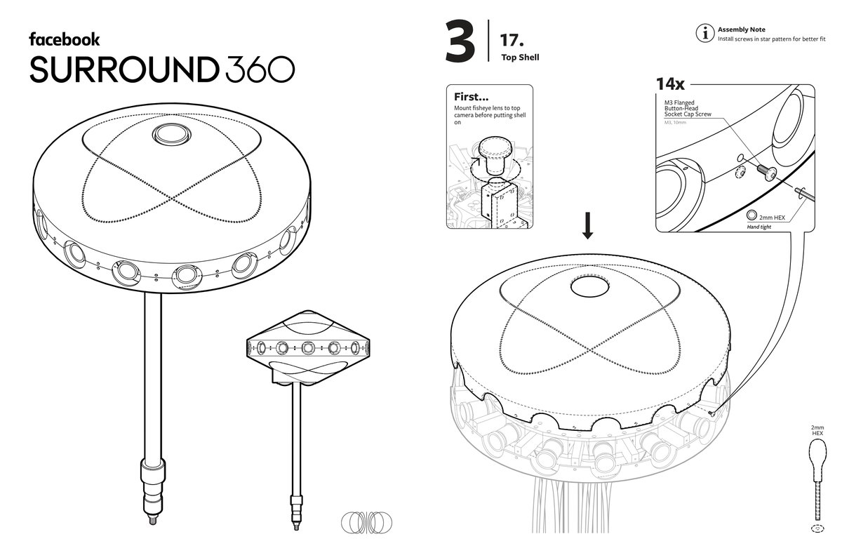 IKEA-style: «Фэйсбук» предлагает пользователям самостоятельно собрать камеру 360°