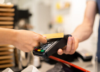 Non-cash payments reduce the average amount of the check