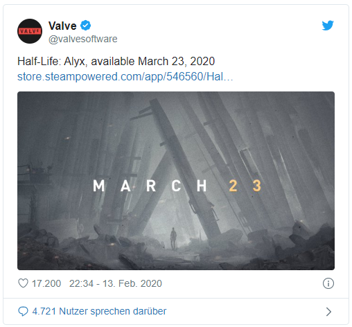 Half-Life: Alyx дата выпуска