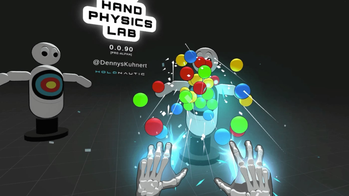 Hand Physics Lab — VR game with the physics of the hands and fingers ...