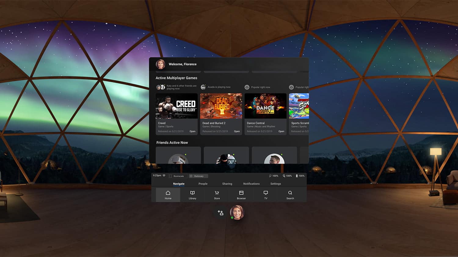 Oculus Quest Home