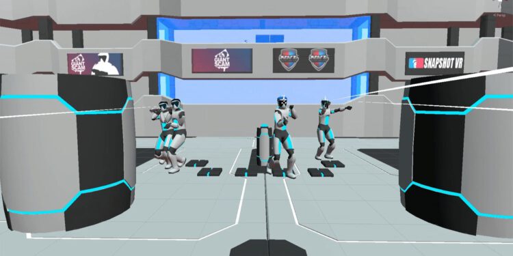Snapshot VR — arena-shooter in a paintball-style to VR
