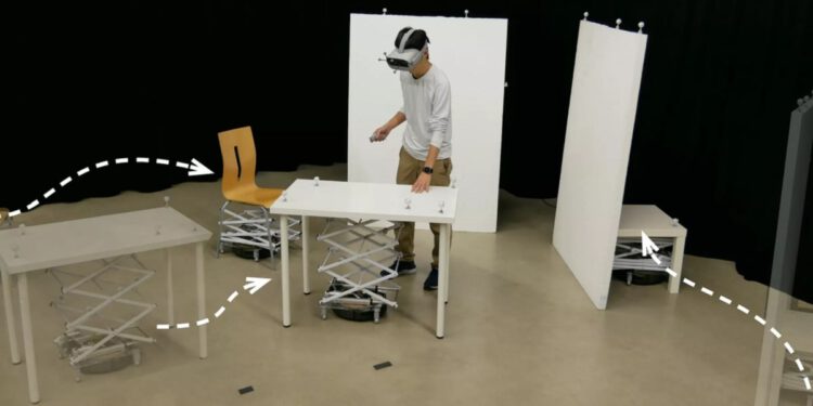 RoomShift dynamic tactile medium for VR