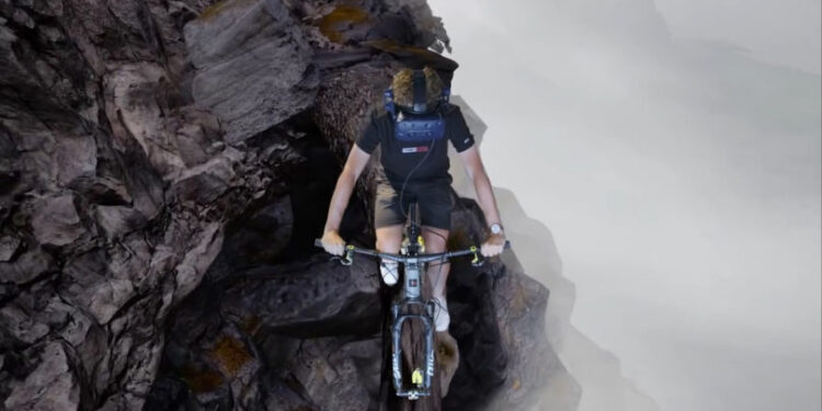VR Ride Out simulator mountain bike