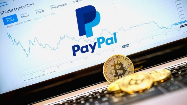 PayPal получает рост активности клиентов за счет сервиса криптовалюты