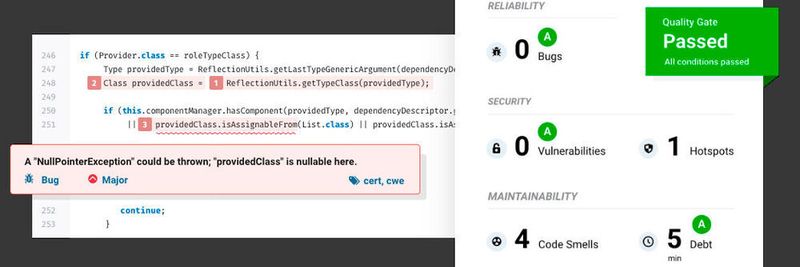 With an LTS version, SonarCube users get a comprehensive overview of code quality.