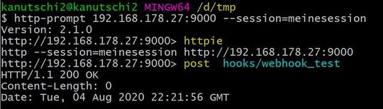 Preview the http command in HTTP Prompt using 