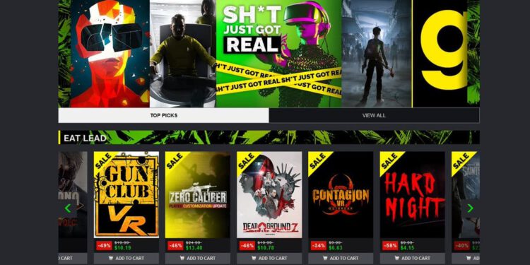 “Sh * t Just Got Real” – big sale of VR games at Green Man Gaming