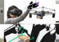 Drones for haptics in virtual reality