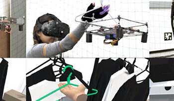 Drones for haptics in virtual reality