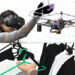 Drones for haptics in virtual reality