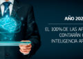 Software manufacturers aim to include Artificial Intelligence in 100% of their apps by 2020