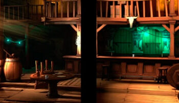 Oculus shows a comparison of Dead and Buried in Rift and Quest