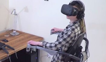 VR Chair, a device designed to reduce dizziness when moving in VR