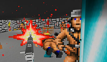 The classic Wolfenstein 3D with VR support