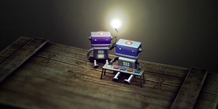 Robots teaching other robots: path to technological singularity