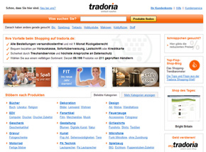 Tradoria combines online shops into a virtual shopping center (photo: tradoria.de)