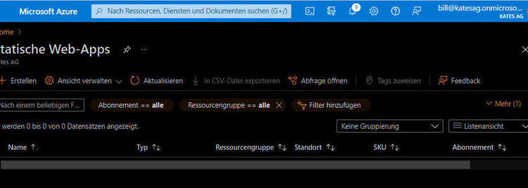 The Azure portal offers the possibility to create static web apps and connect them to GitHub, for example.