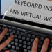 WorkinVR, a virtual office with our real keyboard