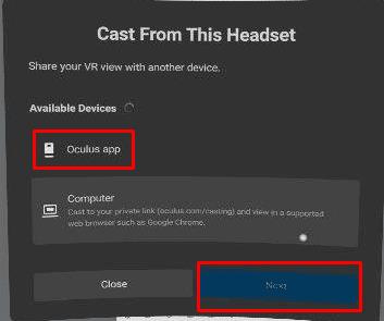 VR Oculus Quest 2: How to stream to a mobile device