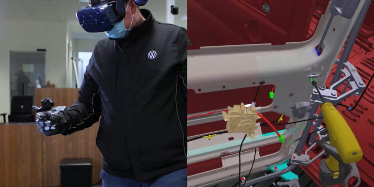 VW tests Senseglove Nova VR glove during assembly training