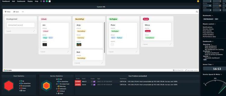 An Airtable app in Checkmk.