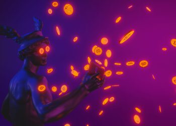 zeus wirft mit bitcoin münzen um sich