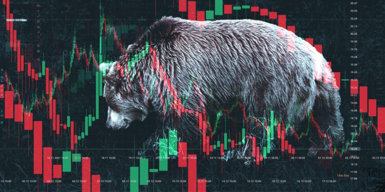 trauriger bär mit charts