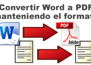 convertir archivos Word de office a PDF manteniendo el formato del documento