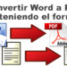 convertir archivos Word de office a PDF manteniendo el formato del documento