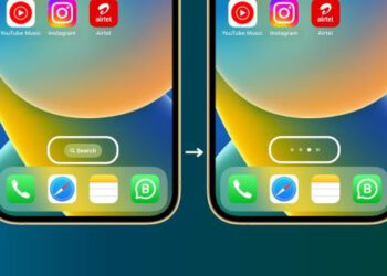 How to remove the Search button from the main screen of iOS 16