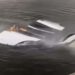 But what kind of magic is this? Tesla Model X goes into the river and catches fire underwater