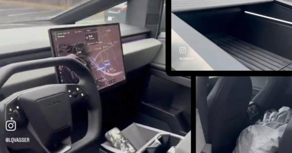 What does the Tesla Cybertruck look like on the inside? Leaked video of the long-awaited electric truck