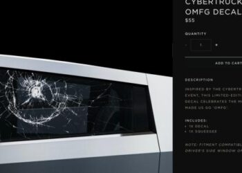Tesla is selling broken window decals for the Cybertruck, to celebrate the great glass of 2019