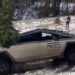 A Cybertruck got stuck in the snow and they had to use a Ford pickup truck to rescue it