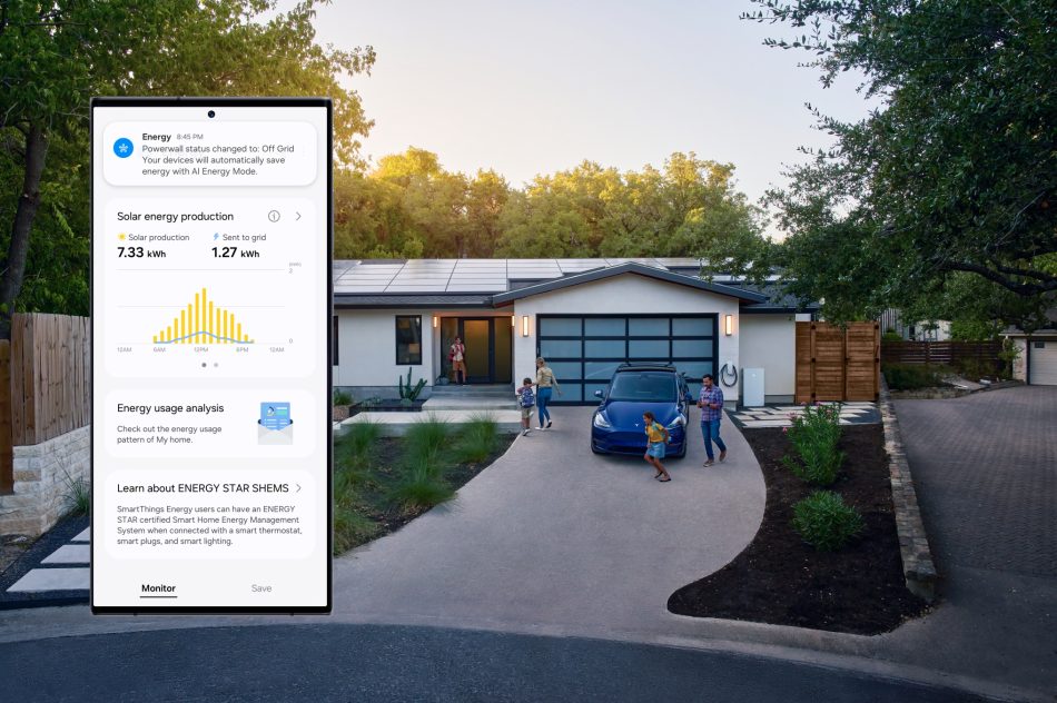 Samsung's SmartThings app will be able to report on the status of a Tesla Powerwall