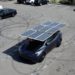 Driver makes a solar panel roof to charge his Tesla