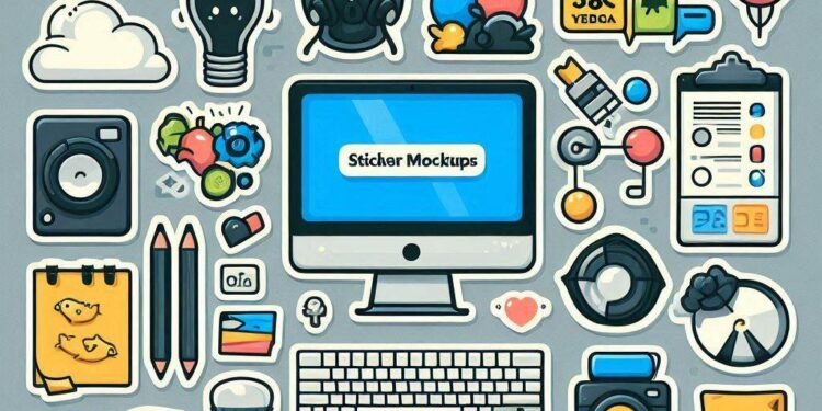 Sticker mockups